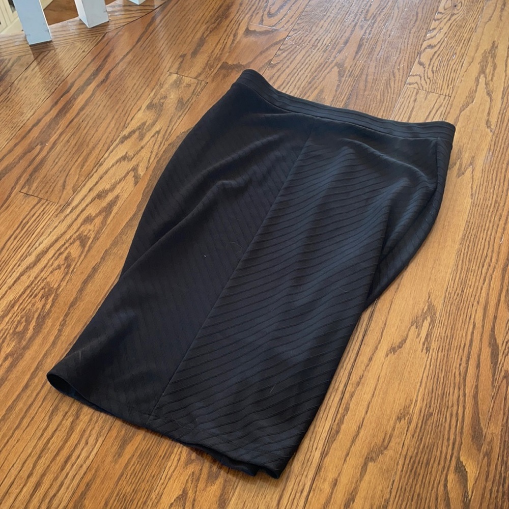 Black pencil skirt